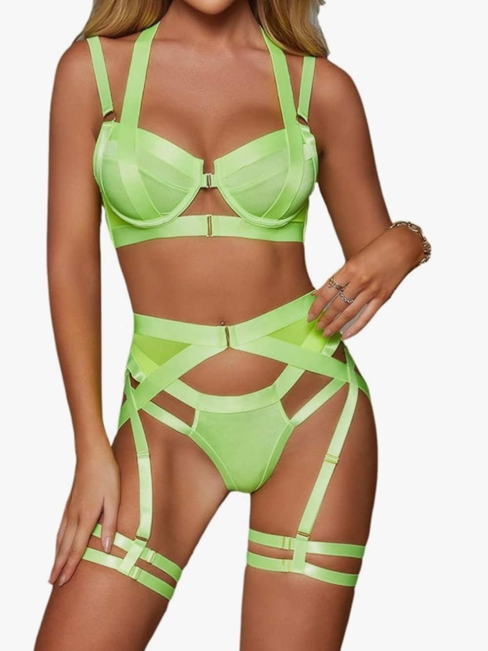 Lime green bandage set